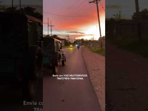 El ocaso por la carretera de Caibarién a Remedios en Cuba. #cubanos #cuba