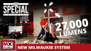 Milwaukee MX 10&#39; Light Tower - 27,000 Lumens FUEL Rocket Light!