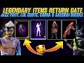 LEGENDARY ITEMS RETURN DATE LOL EMOTE JAZZ PANT RETURN FREE FIRE NEW EVENT FF NEW EVENT FF