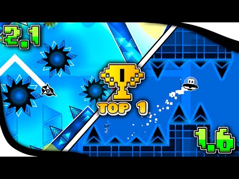 I played the TOP 1 of each GEOMETRY DASH UPDATE!