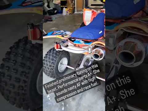 06 YFZ450. Big bore +3 with a 13.5 compression piston. bunch of goodies.... #yamaha #yfz450 #viral