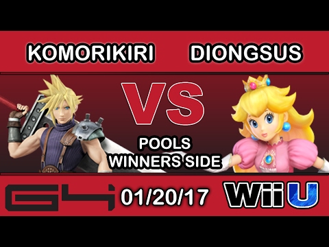 Genesis 4 - 2GG | komorikiri (Cloud) Vs. Diongsus (Peach) Winners Pools - Smash Wii U