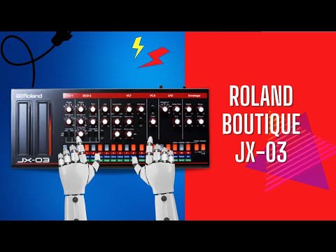 Roland Boutique JX03 synth in action no talking