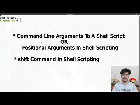 Command Line Arguments To A Shell Script Positional Arguments In Shell Scripting Shift Command