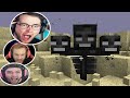 Gamers Reaction To First Seeing The Wither Mob In Minecraft Ft Dantdm Pewdiepie Faze Jev