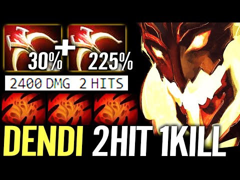 🔥 DENDI 2x Crit 2HIT K.O — Shadow Fiend Daedalus 30% Crit 225% DMG Max Physic Dota 2 Pro