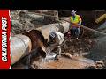 Repairs After Water Main Break Causes Massive Flooding In West Hollywood