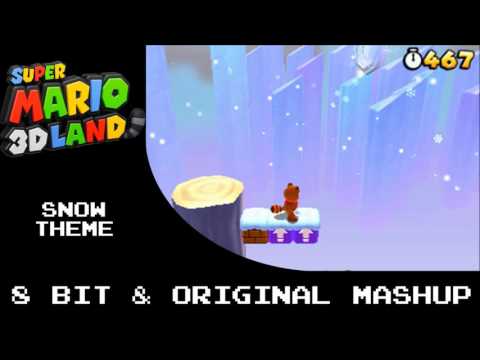 Super Mario 3D Land Snow Theme 8 Bit & Original Mashup