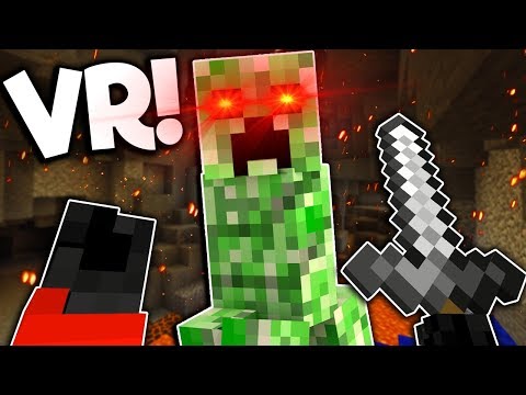 Creepers are more Creepy in Minecraft VR! - Minecraft Virtual Reality Gameplay