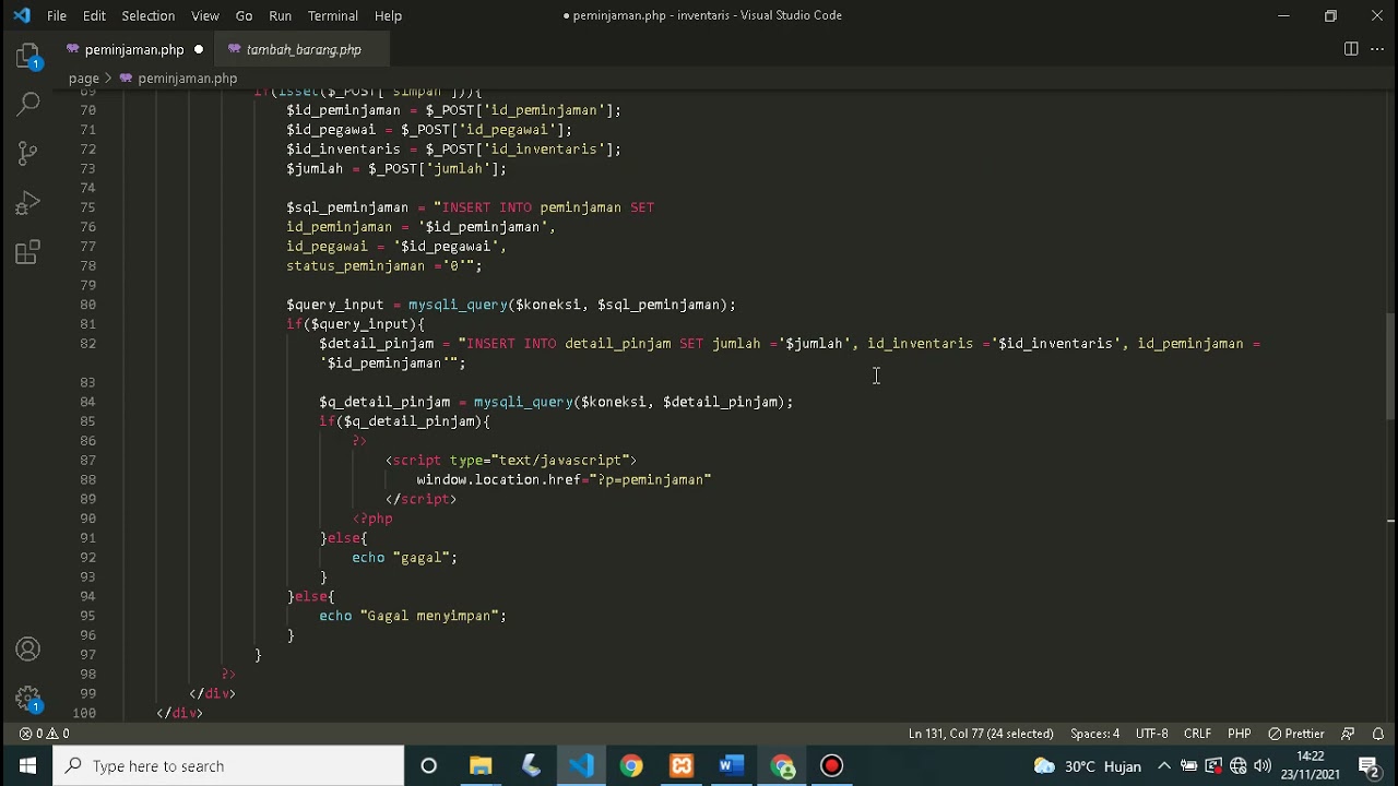 10. Membuat DAFTAR PEMINJAMAN, STATUS, dan KONFIRMASI - #UKK #UJILEVEL #RPL