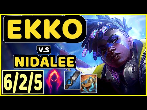 KREOX (EKKO) vs NIDALEE - 6/2/5 KDA JUNGLE GAMEPLAY - EUW Ranked GRANDMASTER
