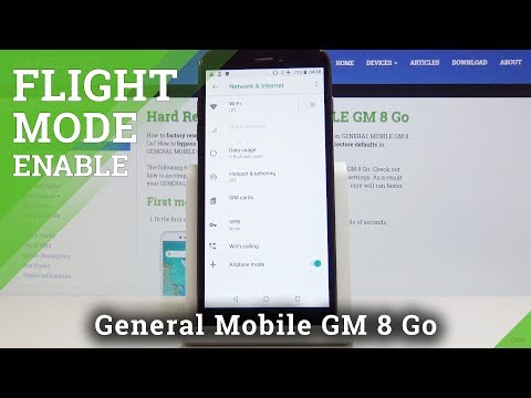How to Activate Airplane Mode in General Mobile GM 8 GO - Activating Flight Mode