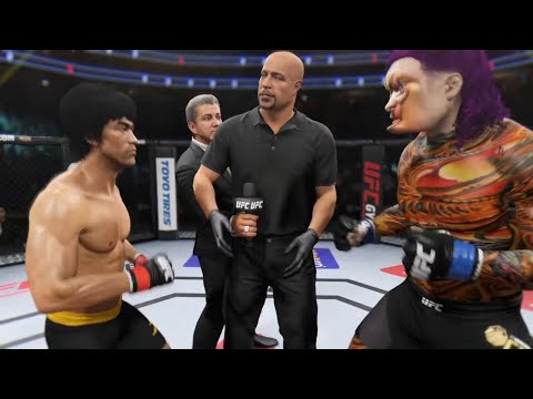 Bruce Lee vs. Big Cringe - EA Sports UFC 2 - Crazy UFC
