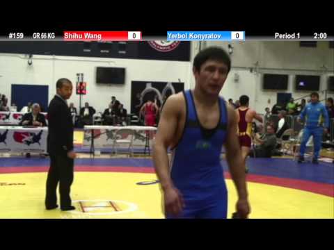 GR 66 KG - Shihu Wang (CHN) vs. Yerbol Konyratov (KAZ)