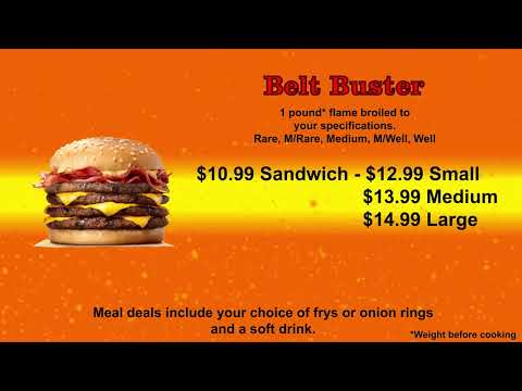 Belt Buster Burger Ad