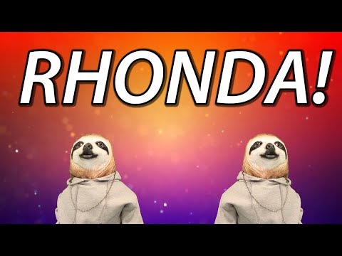 HAPPY BIRTHDAY RHONDA! - SLOTH HAPPY BIRTHDAY RAP