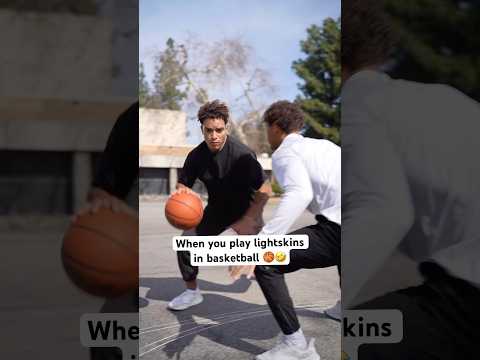 When you play lightskins in basketball‼️🤣 #basketball #basketballshorts #nba