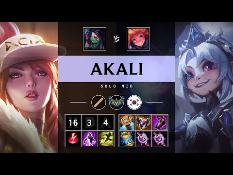 Akali Mid vs Zoe - KR Challenger Patch 25.14