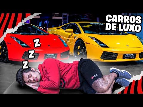 PASSANDO A NOITE EM UMA LOJA DE CARROS DE LUXO SEM SER VISTO POR NINGUÉM!