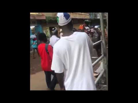 Abacha Street Trader at the SLPP Party Office in Freetown Sierra Appealing to return to their base.