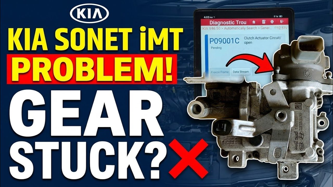 Kia Sonet iMT Gear Stuck Solution! 😱 Clutch Actuator & Sensor Replacement p09001c p080564#kiasonet