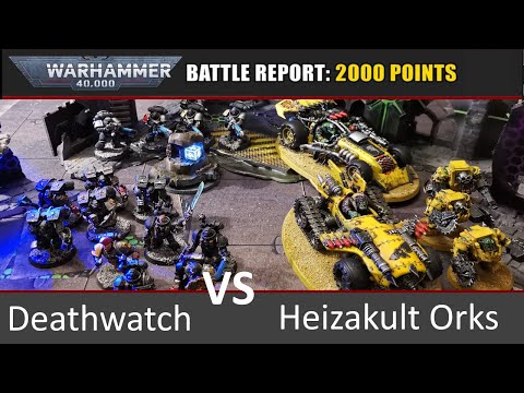 Warhammer 40k Battle Report: Heizakult Orks vs Deathwatch 2000 Punkte 9. Edi deutsch