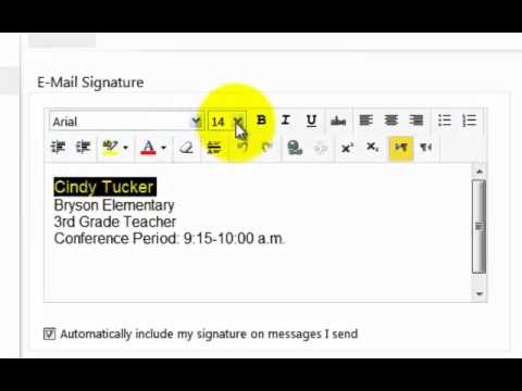 comment modifier signature outlook 2010