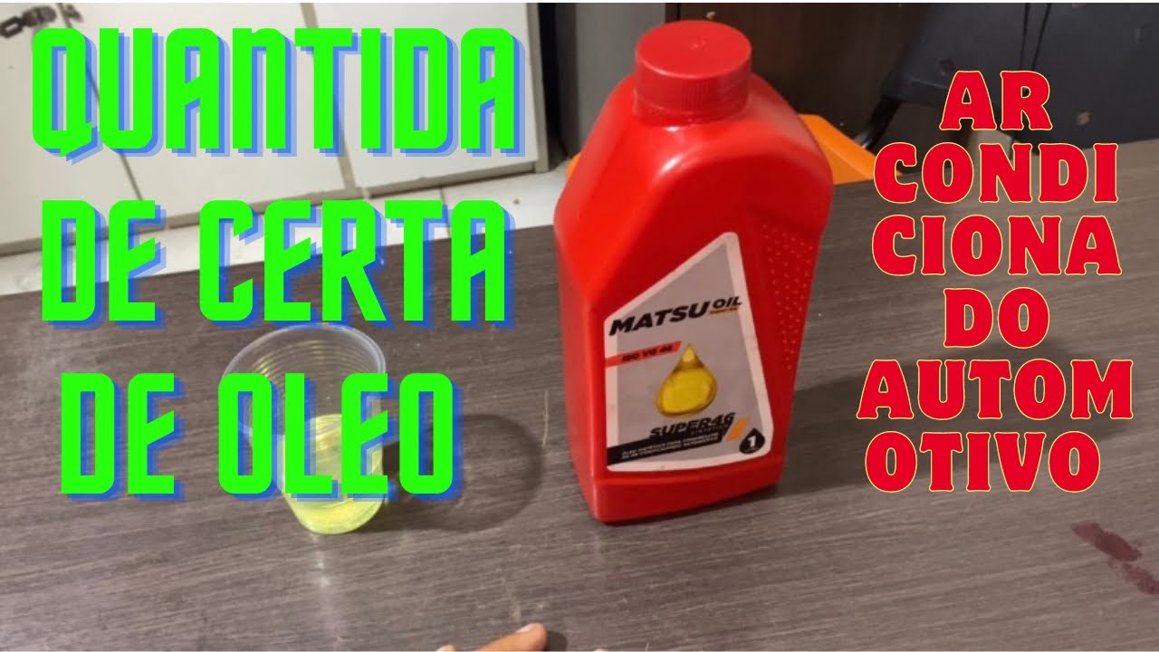 Cuidado com a quantidade de óleo que vai no ar condicionado automotivo
