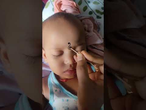 kala tika New design #art #dhriti #youtubeshorts #cutebaby