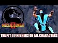 Mortal Kombat 2 All The Pit 2 Stage Fatality Compilation