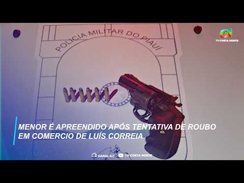 Menor armado é apreendido após tentativa de roubo em comércio de Luís Correia