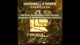 Hardwell &amp; Wiwek - Chameleon Vs Daft Punk - Harder Better Faster Stronger  (SWEDISH PANAMA - MASHUP)