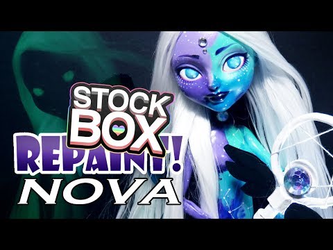 STOCK BOX Repaint! Nova Galaxy Custom OOAK Doll