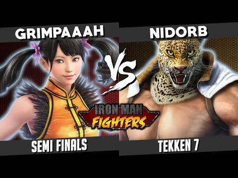 GrimpaaaH (Xiaoyu/Bob/Alisa) vs. Nidorb (King) - Semi Finals - Tekken 7 - Iron Man Fighters
