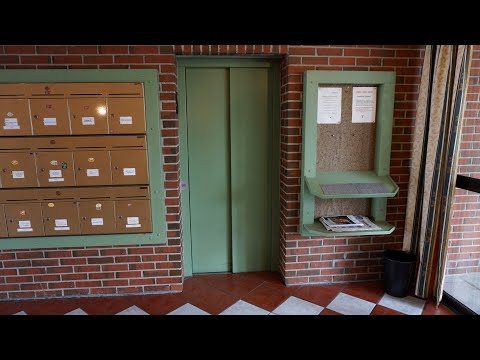 Run-down original 1985 Reber Schindler traction inclinator @ Strandgata 54, Haugesund, Norway