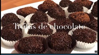 Trufas de chocolate con Thermomix receta realizada por Justa Molina