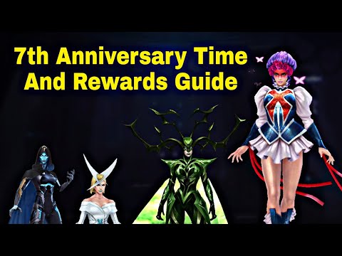 7th Anniversary Time And Event Rewards Probably Information - Marvel Future Fight