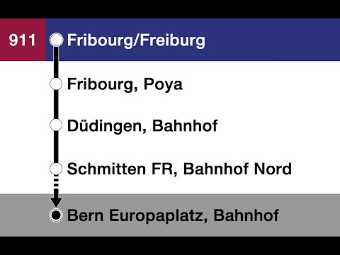 TPF Ansagen/annonces » EV3 Fribourg/Freiburg, gare routière — Bern Europaplatz, Bahnhof | SLBahnen