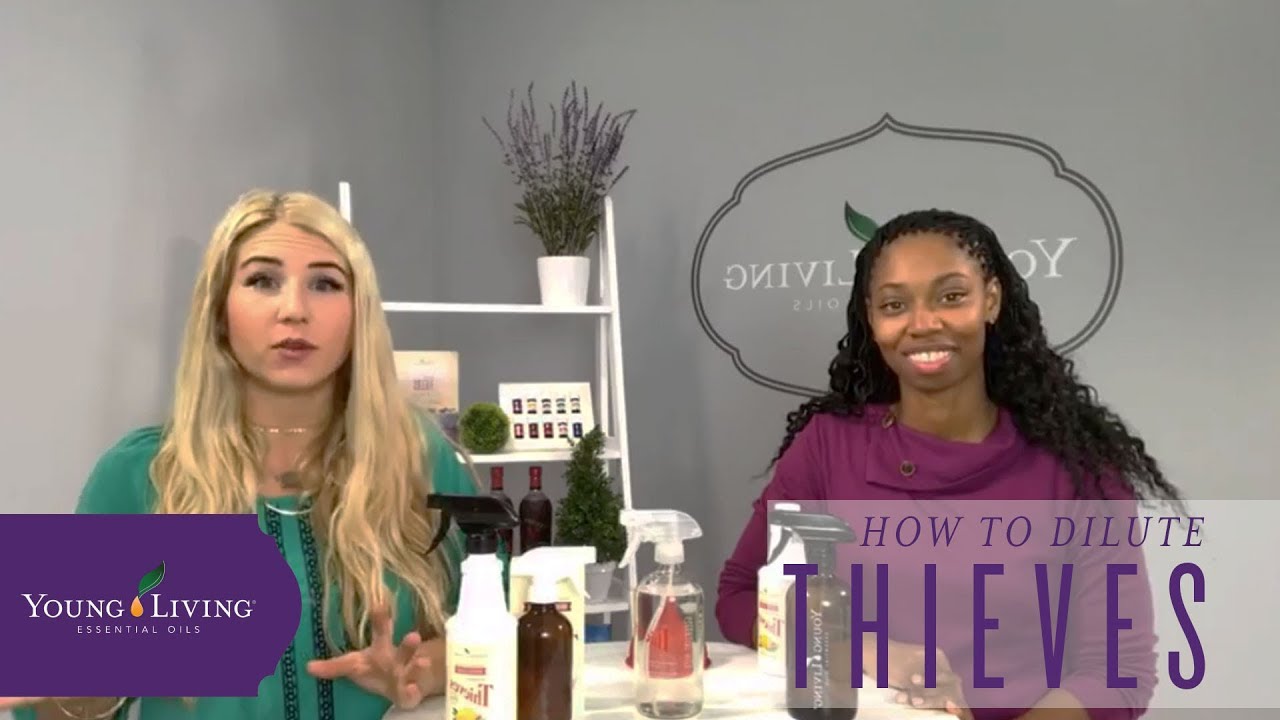How to Dilute Thieves Cleaner by Young Living - YouTube