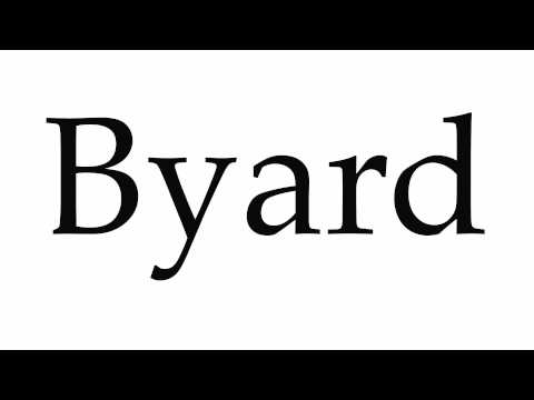 How to Pronounce Byard