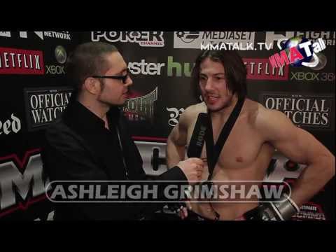 Ashleigh Grimshaw UCMMA 33 speaks of his victory over David Lee