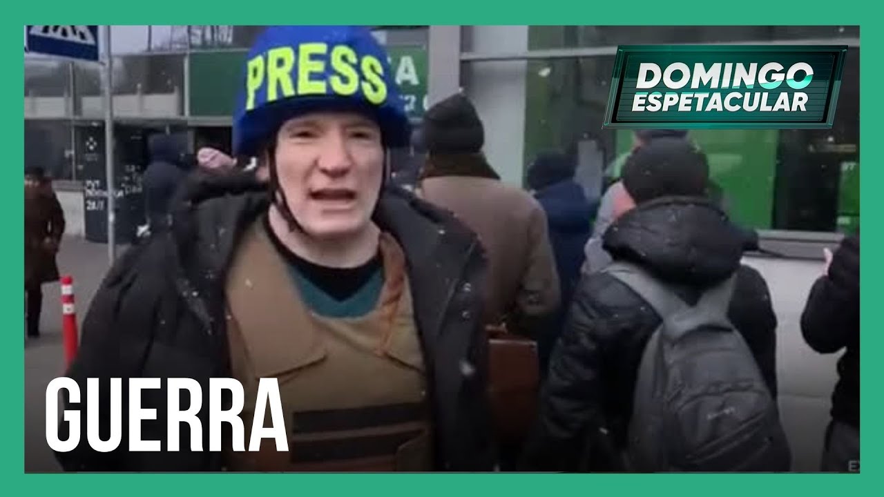 Roberto Cabrini vai até Kiev e mostra como está a capital ucraniana em meio à invasão russa
