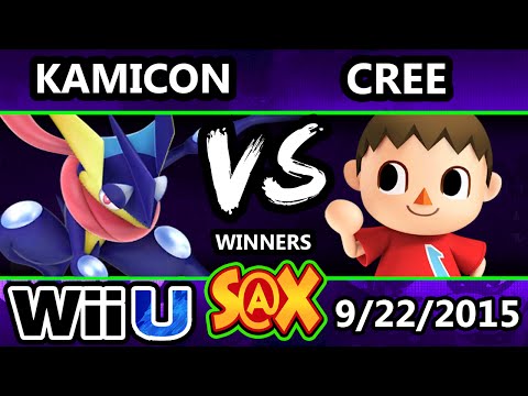 S@X 116 - Kamicon (Greninja) Vs. Cree (Villager, Falco) SSB4 Tournament - Smash Wii U - Smash 4