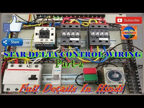 Star Delta Connection, Timer With Start Stop Push Switch Connection In Hindi/Urdu Part-2 Video
