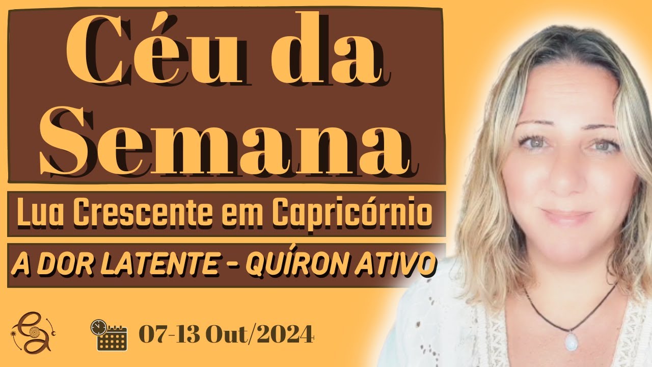 Céu da Semana | A GRANDE CRUZ e TENSÃO com QUÍRON  | 07 a 13 Out/24