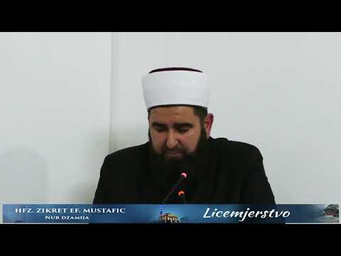 Hafiz Zikret Mustafić - Hadis koji govori o osobinama munafika...