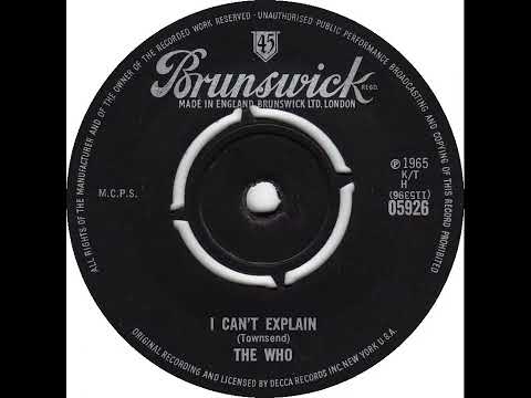 UK New Entry 1965 (47) The Who - I Can't Explain