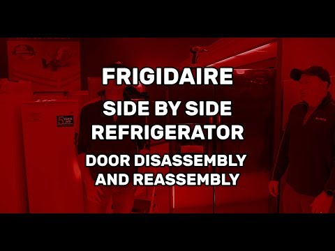 Taking off Frigidaire Side by Side Refrigerator Doors