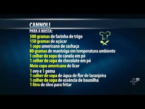 Learn how to make Cannoli, a Sicilian dessert - 12/09/2014