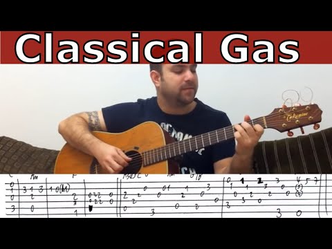 Tutorial: Classical Gas - Fingerstyle Guitar w/ TAB